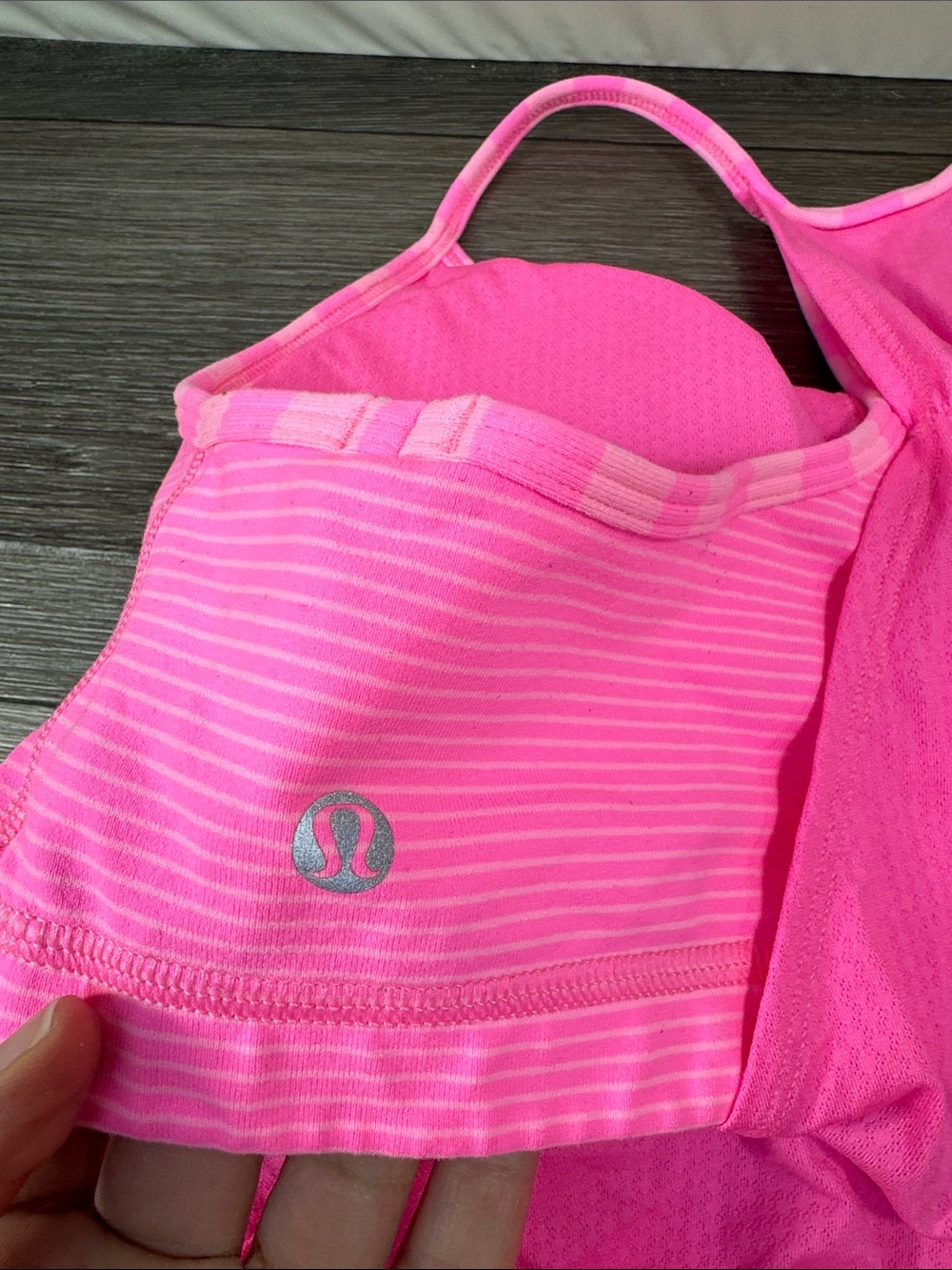 Lululemon No Limits Tank Paris Perfection Hot Pink! SZ 12 - Picture 5 of 5